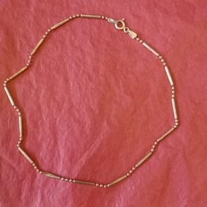 Vintage Italy Sterling Silver Anklet #527